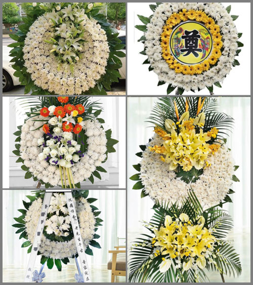 山西晋中灵石县粱家焉乡温家岭村花圈速递